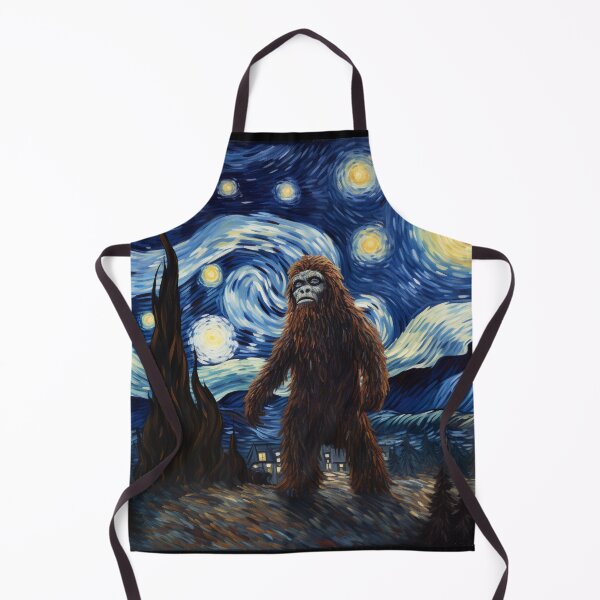 Artikelvorschau, Sasquatch Starry Night Bigfoot van Gogh Gemälde entworfen und verkauft von Vangoholic.