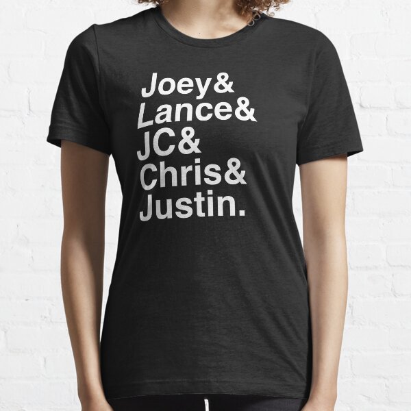 NSYNC Names Helvetica Ampersand Essential T-Shirt