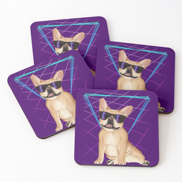 Item preview, French bulldogs rock 80's French Bulldog designed and sold by Mehu.