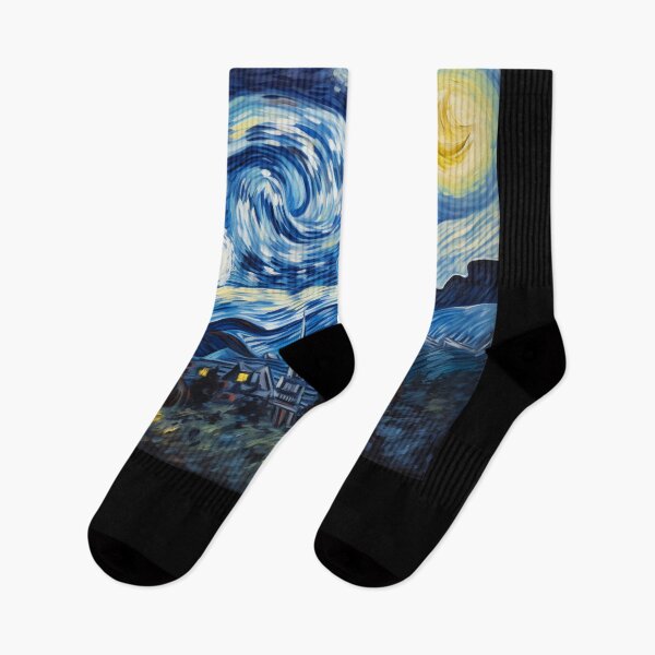 Artikelvorschau, Sasquatch Starry Night Bigfoot van Gogh Gemälde entworfen und verkauft von Vangoholic.