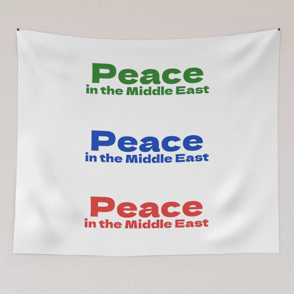 Item preview, Peace in the Middle East sticker pack red blue green designed and sold by Inspirationmotivation.