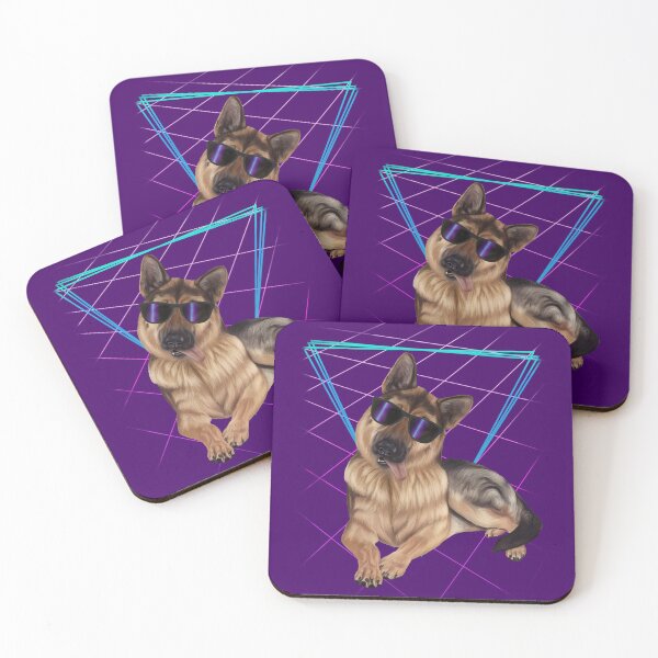 Item preview, German Shepherd rock 80's dog designed and sold by Mehu.