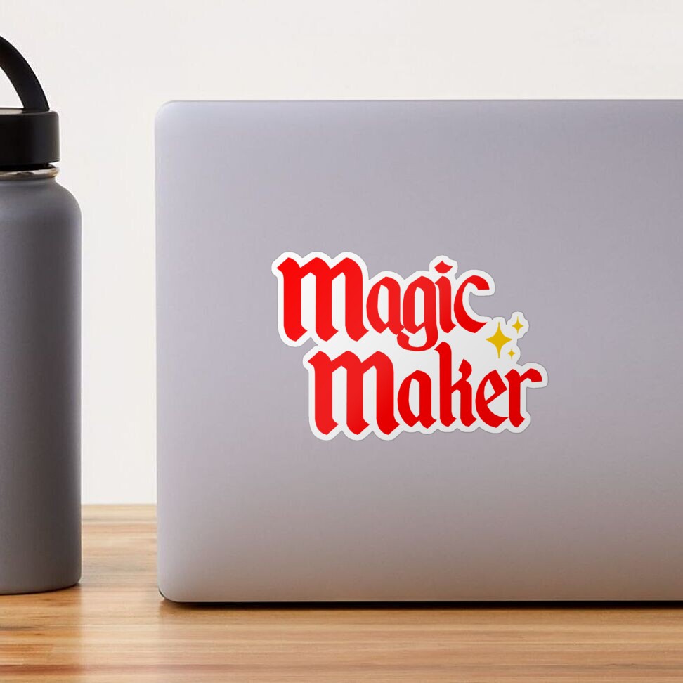 Magic Maker Pixie Dust Cast Member Red Sticker for Sale by