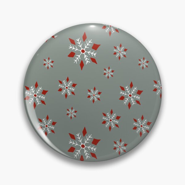 Item preview, Christmas snowflakes - red and blue grey! designed and sold by SerahO.
