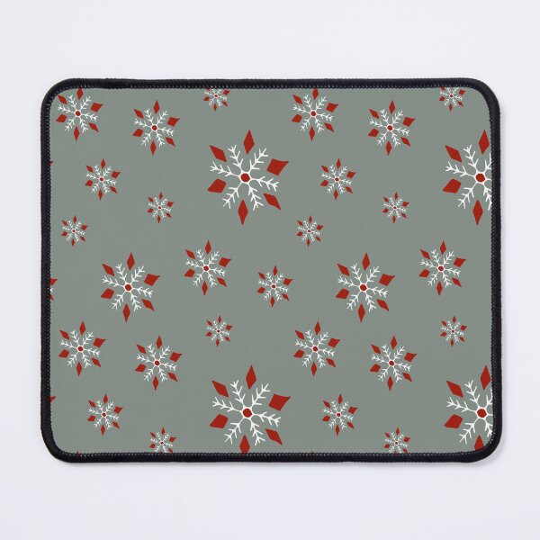 Item preview, Christmas snowflakes - red and blue grey! designed and sold by SerahO.