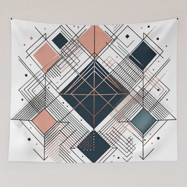 Item preview, Geometric Diamond and Triangle Pattern  designed and sold by The-Library.