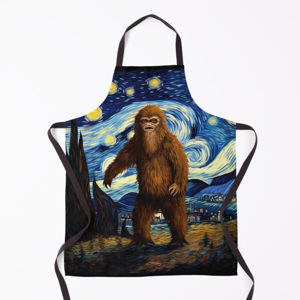 Artikelvorschau, Sasquatch Starry Night Bigfoot van Gogh Gemälde entworfen und verkauft von Vangoholic.