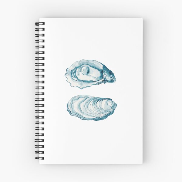 Item preview, Blue Ink Oysters Illustration designed and sold by Sara Brenton.