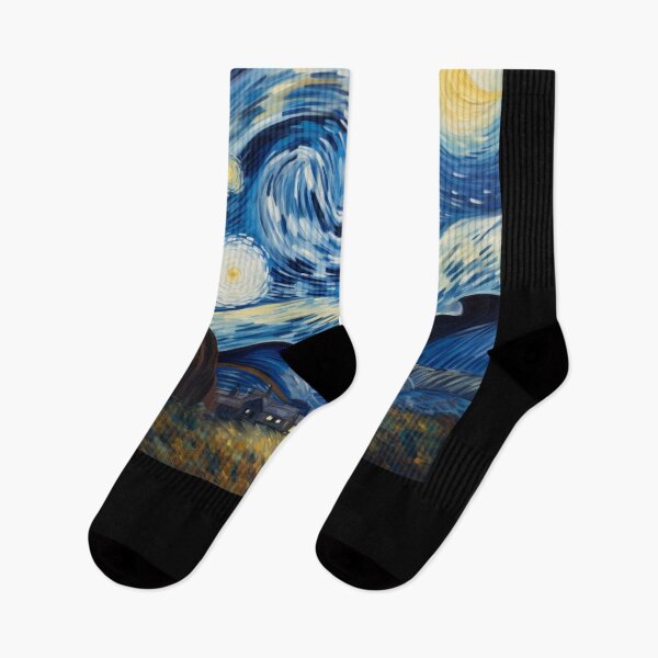 Artikelvorschau, Sasquatch Starry Night Bigfoot van Gogh Gemälde entworfen und verkauft von Vangoholic.