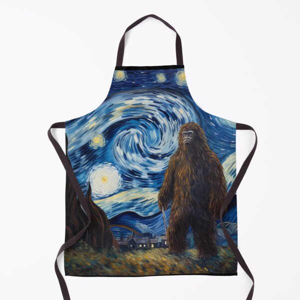 Artikelvorschau, Sasquatch Starry Night Bigfoot van Gogh Gemälde entworfen und verkauft von Vangoholic.