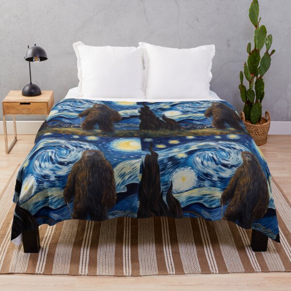 Artikelvorschau, Sasquatch Starry Night Bigfoot van Gogh Gemälde entworfen und verkauft von Vangoholic.