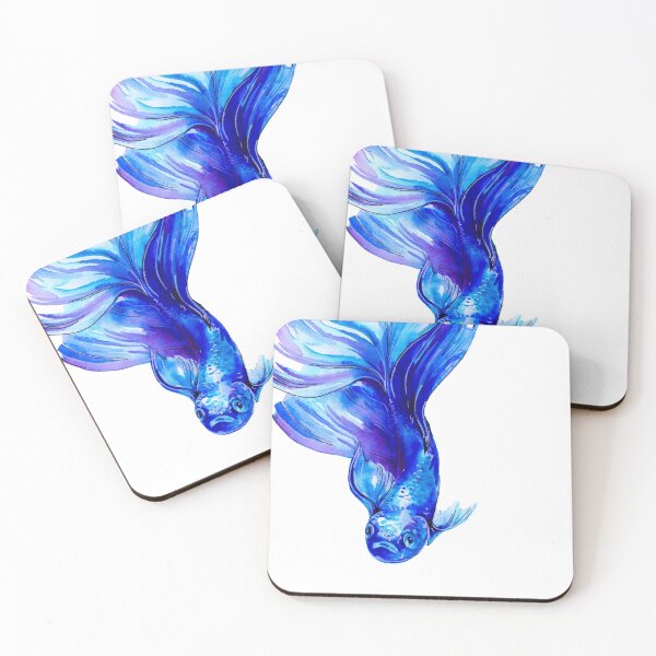Item preview, Betta Fish Blue, Siamese Fighting fish designed and sold by EveiArt.