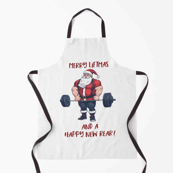 Item preview, Funny Fitness Christmas Liftmas Barbell Santa Pun designed and sold by customgifts.