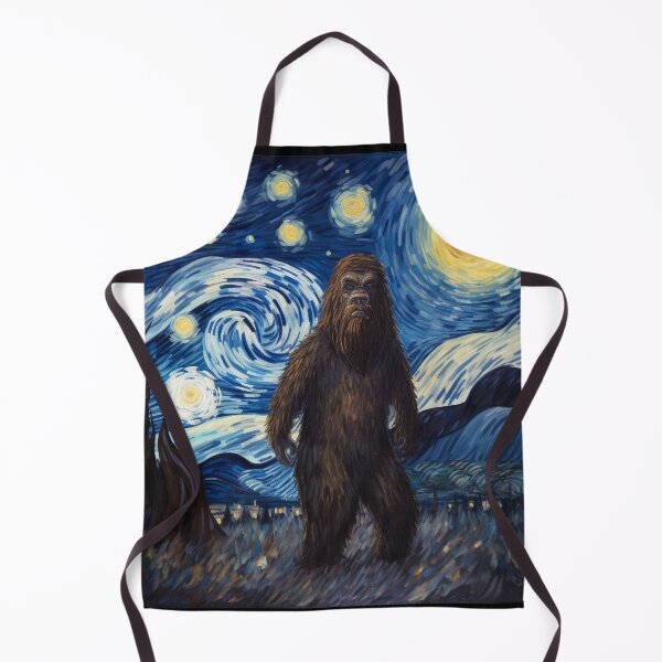 Artikelvorschau, Sasquatch Starry Night Bigfoot van Gogh Gemälde entworfen und verkauft von Vangoholic.