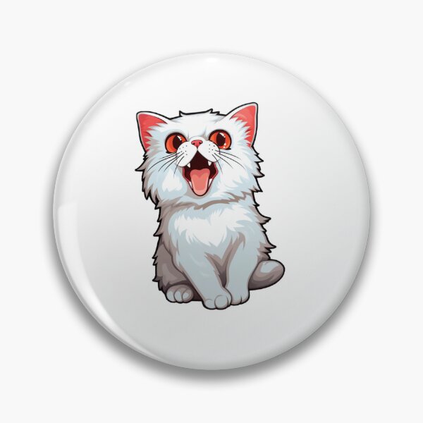 Item preview, White Cat stickers  designed and sold by ModernElegance8.