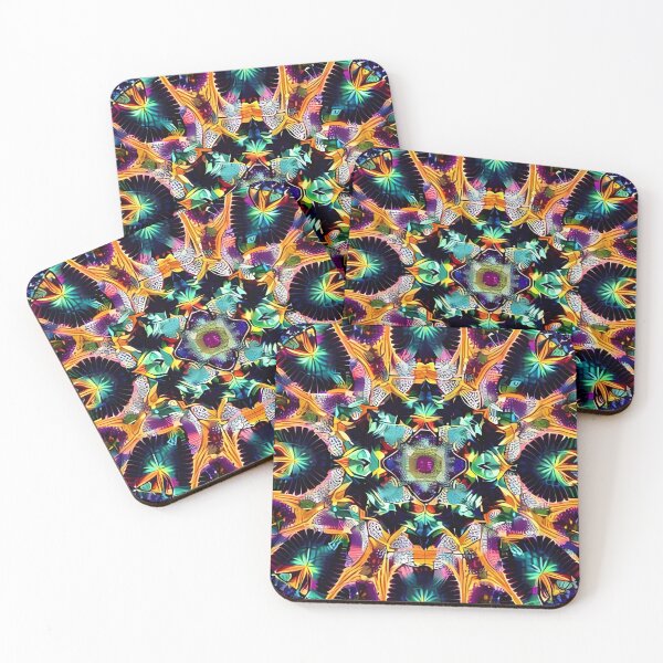 Item preview, Hyperbolic Flower Mandala Fractal designed and sold by MaxEntropyArt.