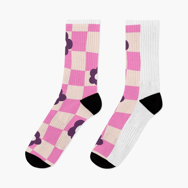 Item preview, Retro Checkered Floral Pattern designed and sold by Femme Pastel Collective.
