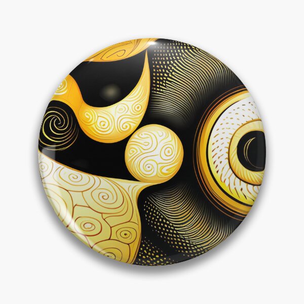 Item preview, Yellow and Black Abstract Pattern designed and sold by Paw's Arts.