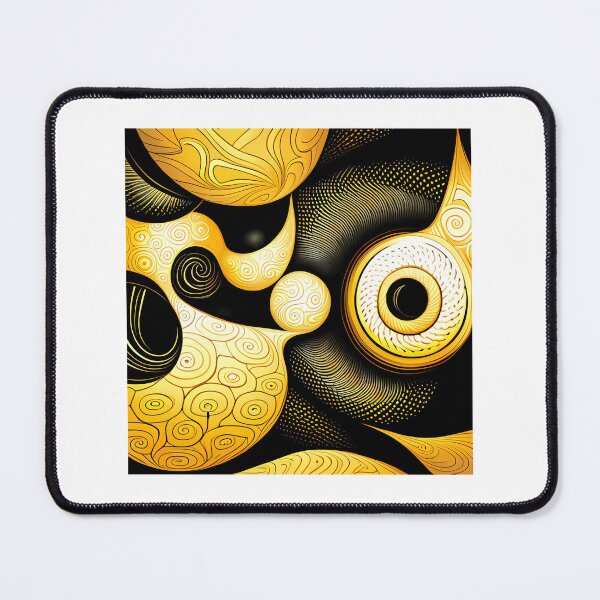 Item preview, Yellow and Black Abstract Pattern designed and sold by Paw's Arts.