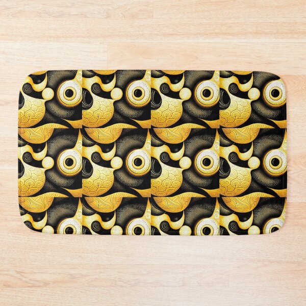 Item preview, Yellow and Black Abstract Pattern designed and sold by Paw's Arts.