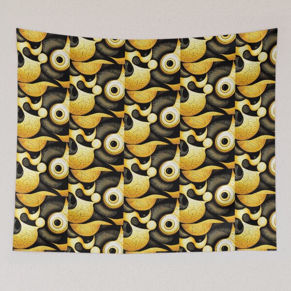 Item preview, Yellow and Black Abstract Pattern designed and sold by Paw's Arts.