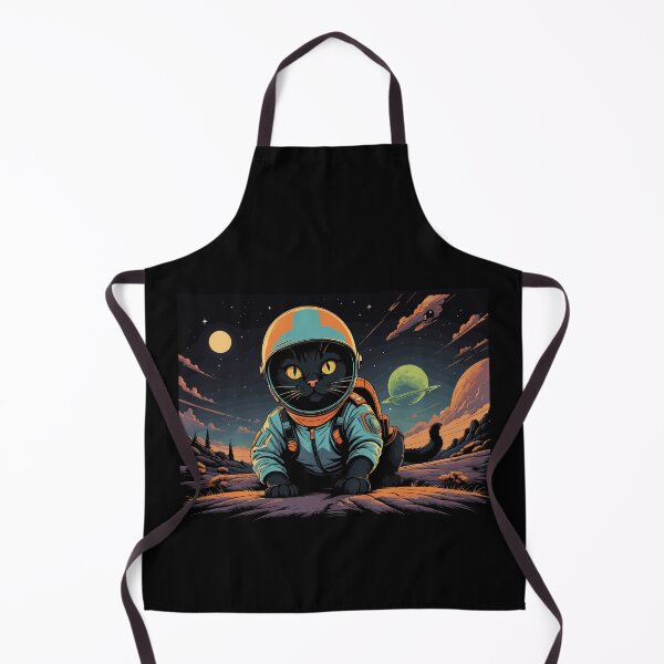 Item preview, Black Cat Astronaut Lost in a Remote Planet in Space designed and sold by wingstar.