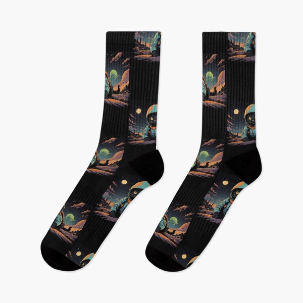 Item preview, Black Cat Astronaut Lost in a Remote Planet in Space designed and sold by wingstar.