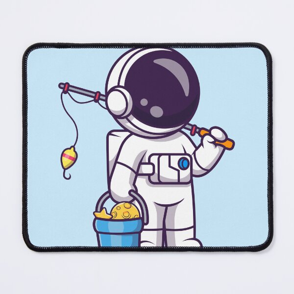 Item preview, Cute Astronaut Fishing Star and Moon - Cartoon Vector Icon designed and sold by hjian8219.