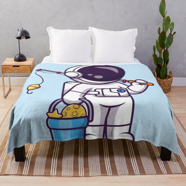 Item preview, Cute Astronaut Fishing Star and Moon - Cartoon Vector Icon designed and sold by hjian8219.