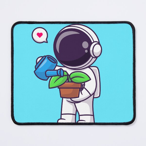 Item preview, Cute Astronaut Watering Plant - Cartoon Vector Icon designed and sold by hjian8219.