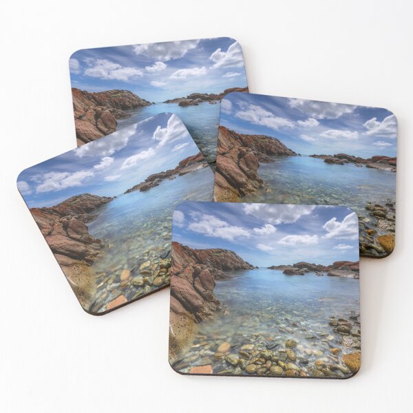 Item preview, Ocean waves on sunny rocks inlet designed and sold by Penny Chadwick Photography.