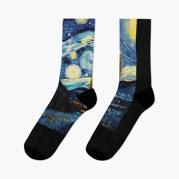 Artikelvorschau, Sasquatch Starry Night Bigfoot van Gogh Gemälde entworfen und verkauft von Vangoholic.