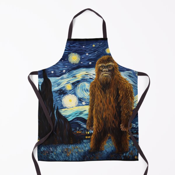Artikelvorschau, Sasquatch Starry Night Bigfoot van Gogh Gemälde entworfen und verkauft von Vangoholic.