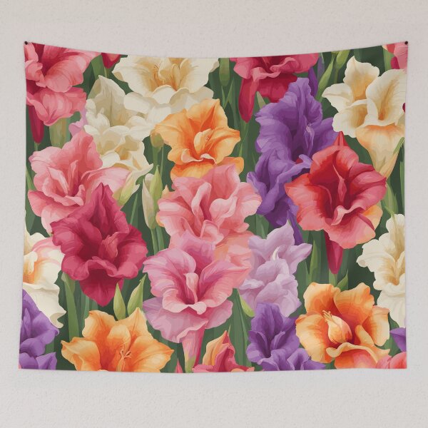 Item preview, Gladiolus Flowers Pattern designed and sold by WildlifeInc.