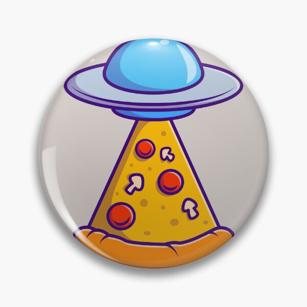 Item preview,  UFO Catching Pizza - Cartoon Vector Icon designed and sold by hjian8219.