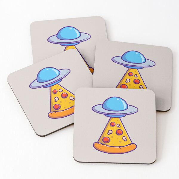 Item preview,  UFO Catching Pizza - Cartoon Vector Icon designed and sold by hjian8219.