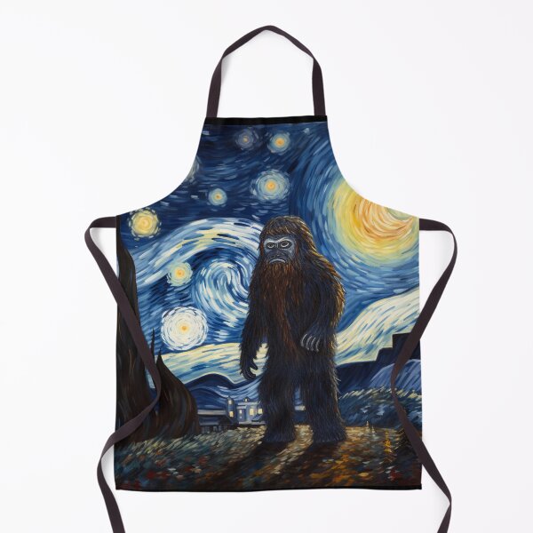 Artikelvorschau, Sasquatch Starry Night Bigfoot van Gogh Gemälde entworfen und verkauft von Vangoholic.