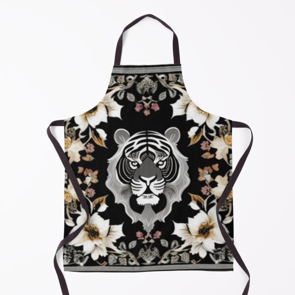 Item preview, Persian silver black tiger floral designed and sold by Roxburylane.