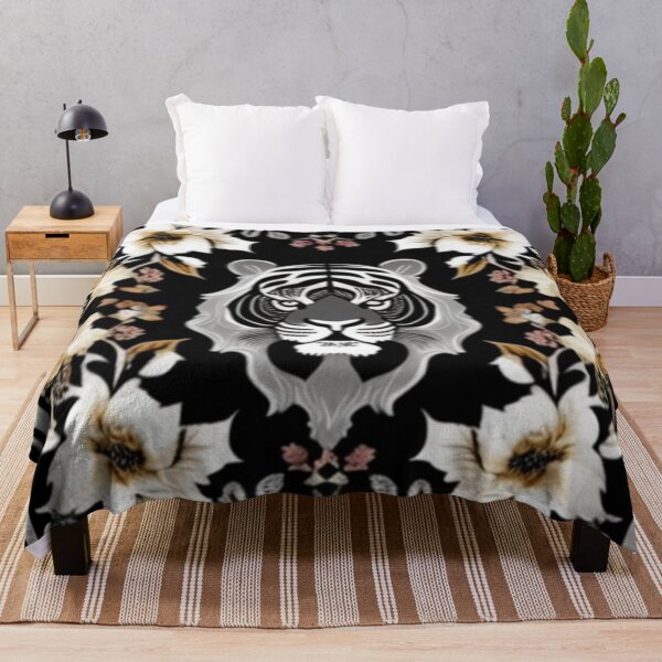 Item preview, Persian silver black tiger floral designed and sold by Roxburylane.