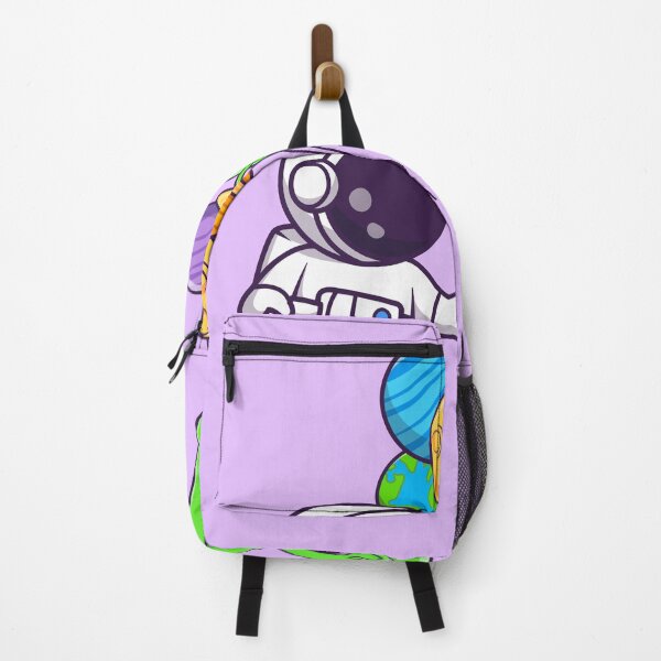 Item preview, Cute Astronaut Giving Planet Balloon to Alien - Cartoon Vector Icon designed and sold by hjian8219.
