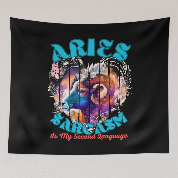 Item preview, Aries: Sarcasm Is My Second Language. aries goddess designed and sold by ZodiacWonders.