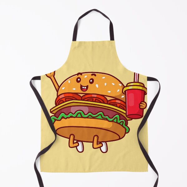 Item preview, Cute Burger Holding Soda Drink - Cartoon Vector Food Icon designed and sold by hjian8219.