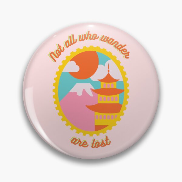 Item preview, Not all who wander are lost - pastel stamp designed and sold by emarie3489.