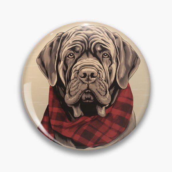 Item preview, Neapolitan Mastiff Christmas Plaid Watercolor designed and sold by rafaeltto.