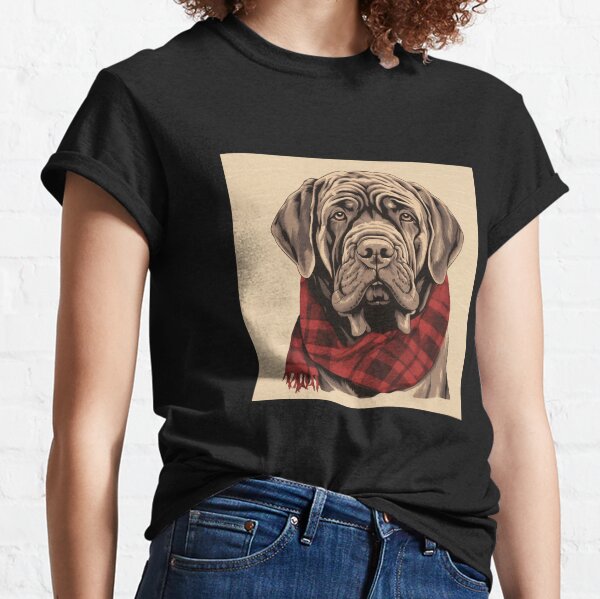 Item preview, Neapolitan Mastiff Christmas Plaid Watercolor designed and sold by rafaeltto.