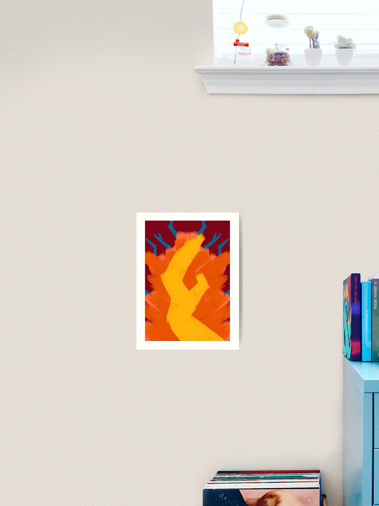 Thumbnail 2 of 3, Art Print, A Flame of Thunder designed and sold by EightBuffalo.