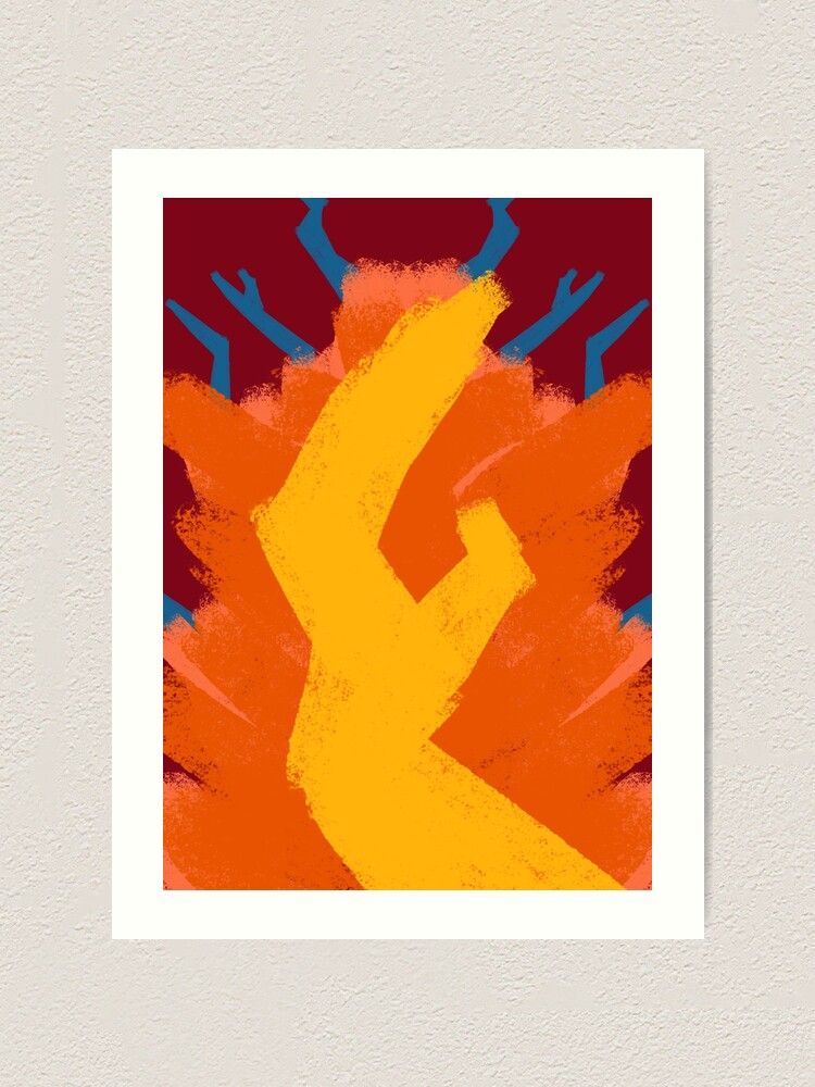 Thumbnail 1 of 3, Art Print, A Flame of Thunder designed and sold by EightBuffalo.