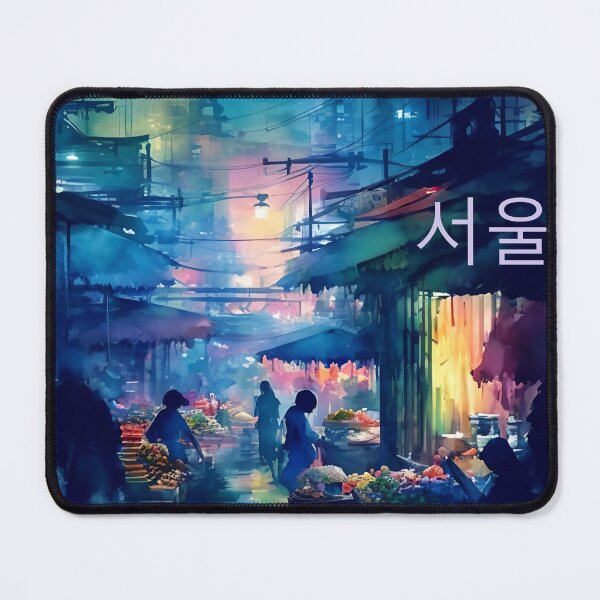 Item preview, Seoul, Korea Night Market designed and sold by Sanctum Icons.