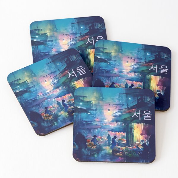 Item preview, Seoul, Korea Night Market designed and sold by Sanctum Icons.