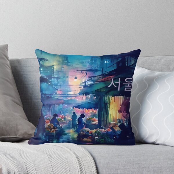 Item preview, Seoul, Korea Night Market designed and sold by Sanctum Icons.